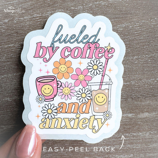 Coffee & Anxiety Sticker