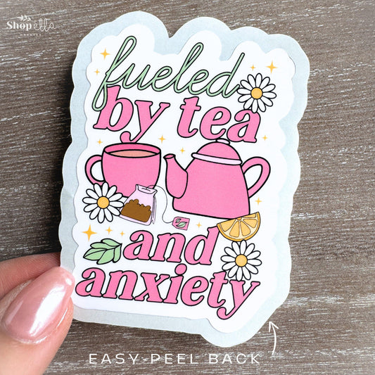 Tea & Anxiety Sticker