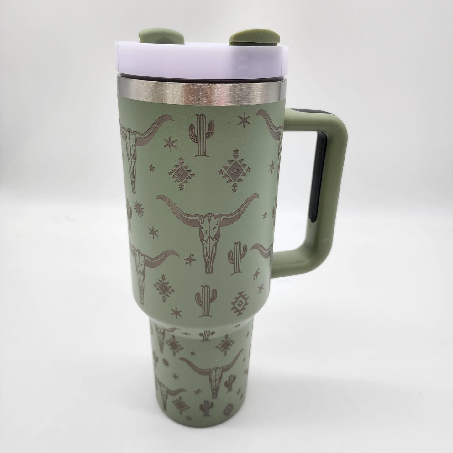 Western Tumbler 40oz Beige